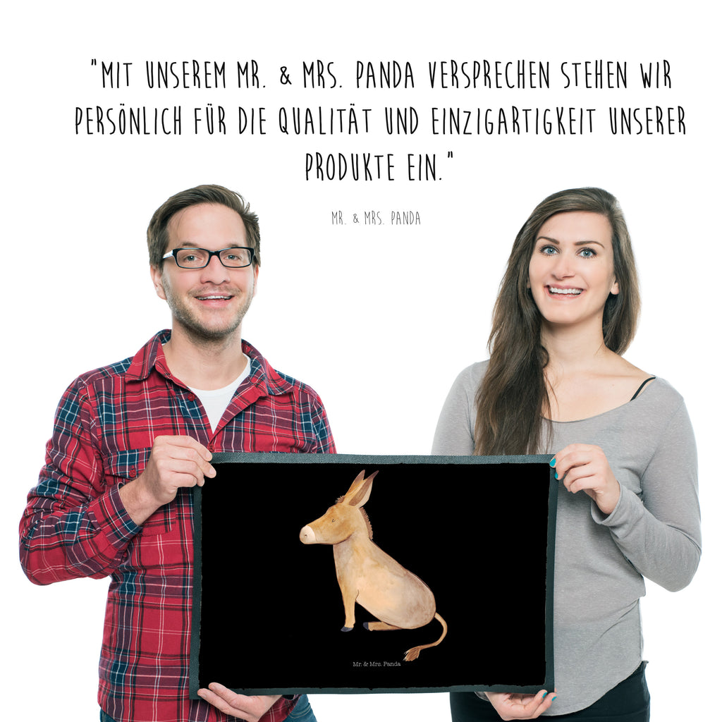 Fußmatte Esel Esel, Weisheit, Lebensmut, Lebensglück, Ziel, Lebensziel, Mut, erfolg, tapferkeit, positive gedanken, zuversicht Türvorleger, Schmutzmatte, Fußabtreter, Matte, Schmutzfänger, Fußabstreifer, Schmutzfangmatte, Türmatte, Motivfußmatte,  Haustürmatte, Vorleger  süße Tiermotive, gute Laune, lustige Sprüche, Tiere