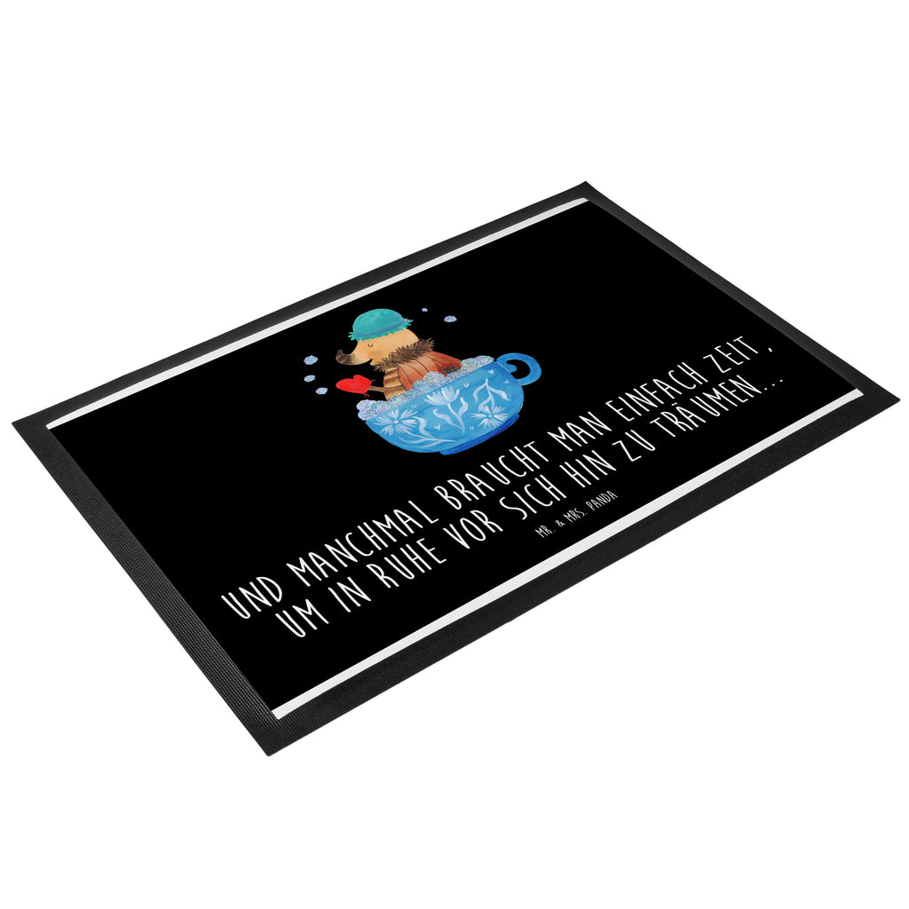 Fußmatte Nachtfalter Schaumbad Nachtfalter, Schaumbad, Badezimmer, Bad, WC, Badezimmerdeko, Baden, Tasse, Träumen, verträumt, Ziele, Zeitmanagement Türvorleger, Schmutzmatte, Fußabtreter, Matte, Schmutzfänger, Fußabstreifer, Schmutzfangmatte, Türmatte, Motivfußmatte,  Haustürmatte, Vorleger  süße Tiermotive, gute Laune, lustige Sprüche, Tiere