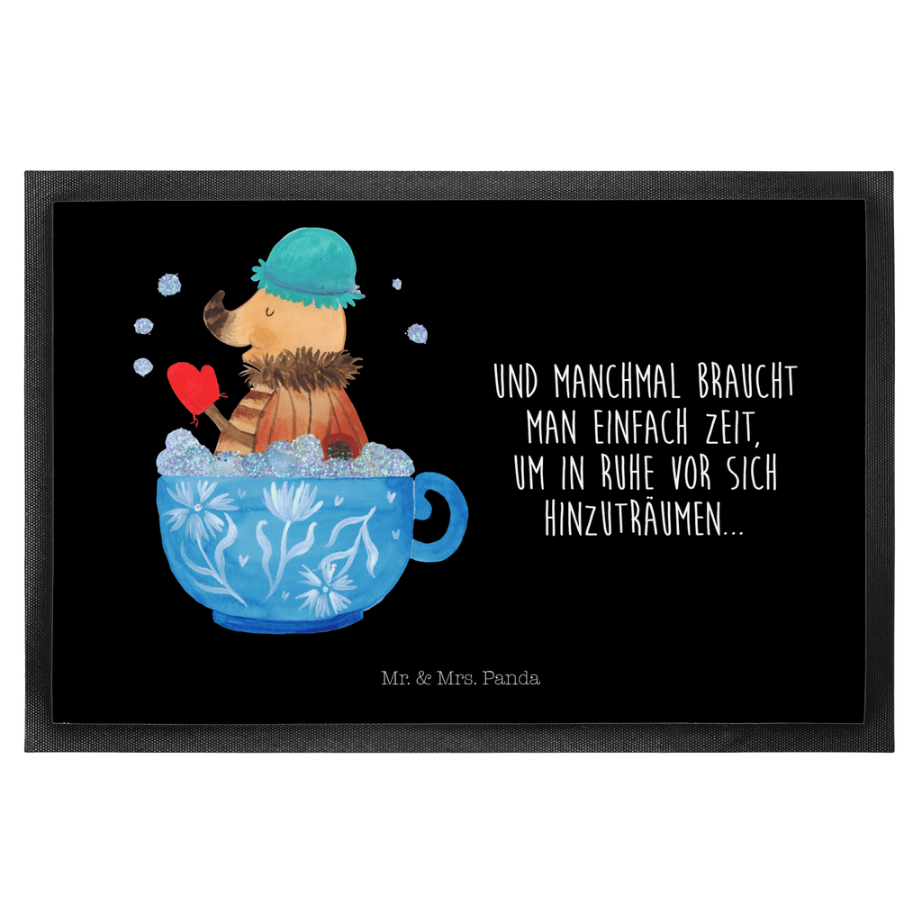 Fußmatte Nachtfalter Schaumbad Nachtfalter, Schaumbad, Badezimmer, Bad, WC, Badezimmerdeko, Baden, Tasse, Träumen, verträumt, Ziele, Zeitmanagement Türvorleger, Schmutzmatte, Fußabtreter, Matte, Schmutzfänger, Fußabstreifer, Schmutzfangmatte, Türmatte, Motivfußmatte,  Haustürmatte, Vorleger  süße Tiermotive, gute Laune, lustige Sprüche, Tiere