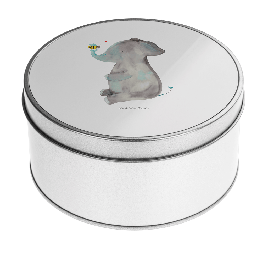 Blechdose rund Elefant & Biene Metalldose, Keksdose, Dose, Vorratsdose, Geschenkbox, Tiermotive, Gute Laune, lustige Sprüche, Tiere, Elefant, Biene, Liebe, Liebesbeweis, Jahrestag, Liebesgeschenk, Heiratsantrag, Hochzeitsgeschenk, Liebesspruch
