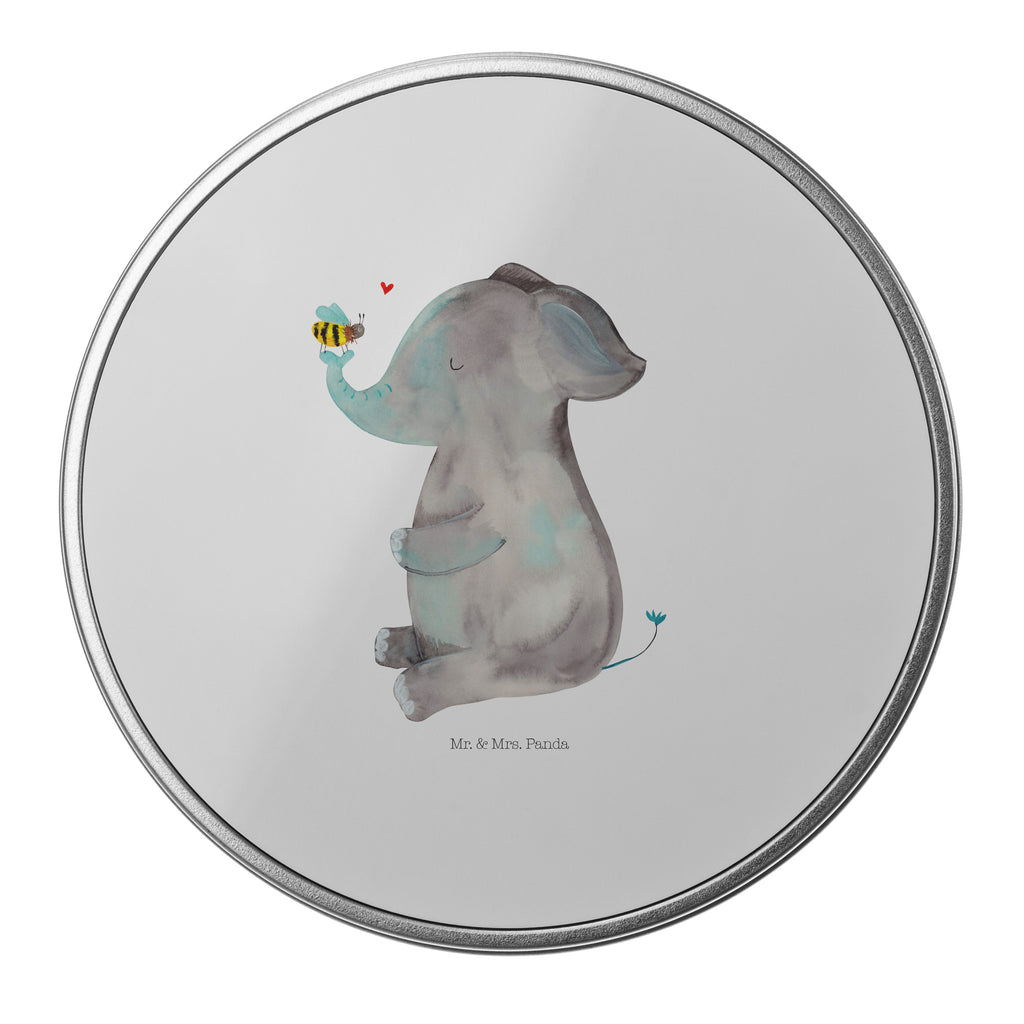 Blechdose rund Elefant & Biene Metalldose, Keksdose, Dose, Vorratsdose, Geschenkbox, Tiermotive, Gute Laune, lustige Sprüche, Tiere, Elefant, Biene, Liebe, Liebesbeweis, Jahrestag, Liebesgeschenk, Heiratsantrag, Hochzeitsgeschenk, Liebesspruch