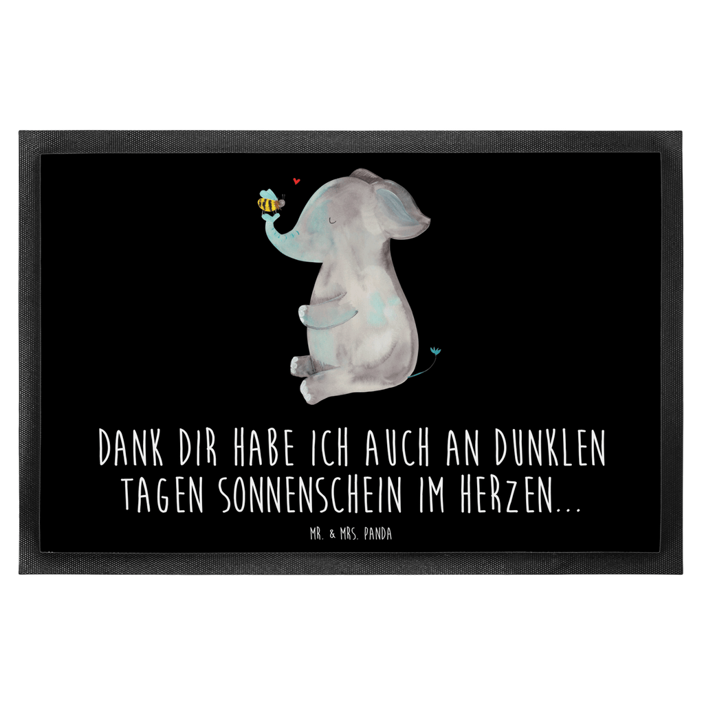 Fußmatte Elefant & Biene Elefant, Biene, Liebe, Liebesbeweis, Jahrestag, Liebesgeschenk, Heiratsantrag, Hochzeitsgeschenk, Liebesspruch Türvorleger, Schmutzmatte, Fußabtreter, Matte, Schmutzfänger, Fußabstreifer, Schmutzfangmatte, Türmatte, Motivfußmatte,  Haustürmatte, Vorleger  süße Tiermotive, gute Laune, lustige Sprüche, Tiere