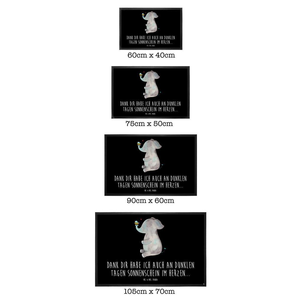 Fußmatte Elefant & Biene Elefant, Biene, Liebe, Liebesbeweis, Jahrestag, Liebesgeschenk, Heiratsantrag, Hochzeitsgeschenk, Liebesspruch Türvorleger, Schmutzmatte, Fußabtreter, Matte, Schmutzfänger, Fußabstreifer, Schmutzfangmatte, Türmatte, Motivfußmatte,  Haustürmatte, Vorleger  süße Tiermotive, gute Laune, lustige Sprüche, Tiere