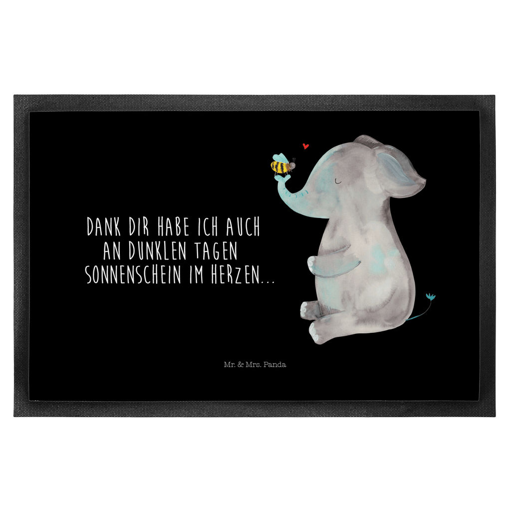 Fußmatte Elefant & Biene Elefant, Biene, Liebe, Liebesbeweis, Jahrestag, Liebesgeschenk, Heiratsantrag, Hochzeitsgeschenk, Liebesspruch Türvorleger, Schmutzmatte, Fußabtreter, Matte, Schmutzfänger, Fußabstreifer, Schmutzfangmatte, Türmatte, Motivfußmatte,  Haustürmatte, Vorleger  süße Tiermotive, gute Laune, lustige Sprüche, Tiere