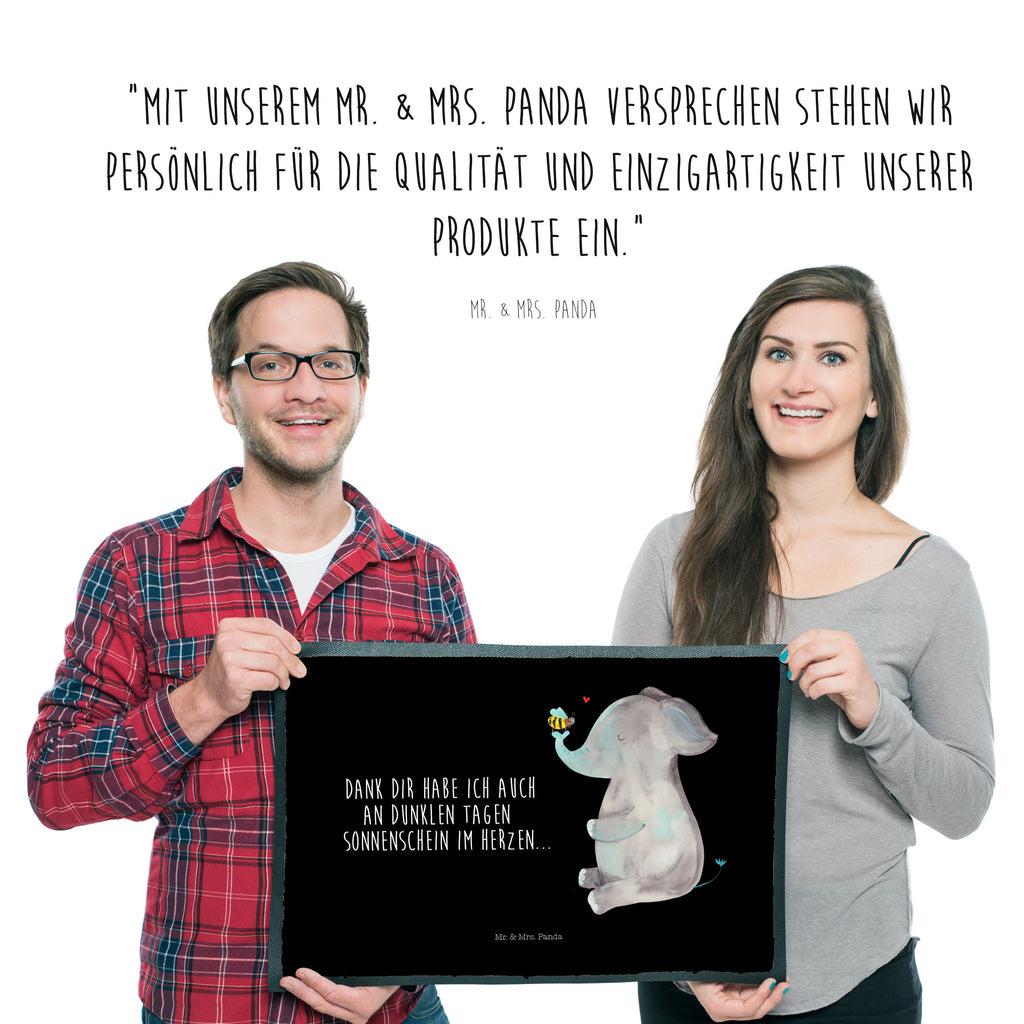 Fußmatte Elefant & Biene Elefant, Biene, Liebe, Liebesbeweis, Jahrestag, Liebesgeschenk, Heiratsantrag, Hochzeitsgeschenk, Liebesspruch Türvorleger, Schmutzmatte, Fußabtreter, Matte, Schmutzfänger, Fußabstreifer, Schmutzfangmatte, Türmatte, Motivfußmatte,  Haustürmatte, Vorleger  süße Tiermotive, gute Laune, lustige Sprüche, Tiere