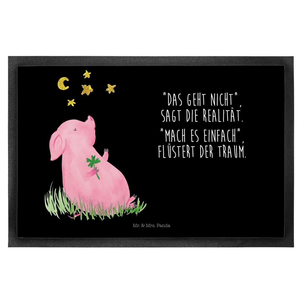 Fußmatte Glücksschwein Türvorleger, Schmutzmatte, Fußabtreter, Matte, Schmutzfänger, Fußabstreifer, Schmutzfangmatte, Türmatte, Motivfußmatte, Haustürmatte, Vorleger, Tiermotive, Gute Laune, lustige Sprüche, Tiere, Glücksschwein. Glück, Schwein, Schweinchen, Sterne, Sernchen, Ziele, Träume, Motivation, Glücksbringer