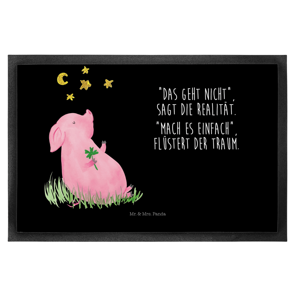 Fußmatte Glücksschwein Türvorleger, Schmutzmatte, Fußabtreter, Matte, Schmutzfänger, Fußabstreifer, Schmutzfangmatte, Türmatte, Motivfußmatte, Haustürmatte, Vorleger, Tiermotive, Gute Laune, lustige Sprüche, Tiere, Glücksschwein. Glück, Schwein, Schweinchen, Sterne, Sernchen, Ziele, Träume, Motivation, Glücksbringer