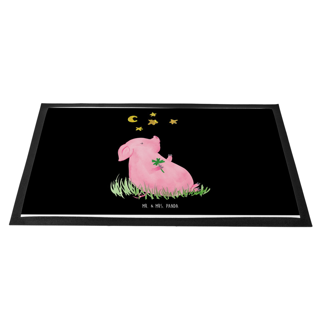 Fußmatte Glücksschwein Türvorleger, Schmutzmatte, Fußabtreter, Matte, Schmutzfänger, Fußabstreifer, Schmutzfangmatte, Türmatte, Motivfußmatte, Haustürmatte, Vorleger, Tiermotive, Gute Laune, lustige Sprüche, Tiere, Glücksschwein. Glück, Schwein, Schweinchen, Sterne, Sernchen, Ziele, Träume, Motivation, Glücksbringer