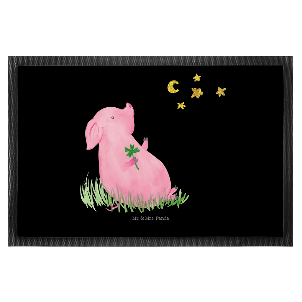 Fußmatte Glücksschwein Türvorleger, Schmutzmatte, Fußabtreter, Matte, Schmutzfänger, Fußabstreifer, Schmutzfangmatte, Türmatte, Motivfußmatte, Haustürmatte, Vorleger, Tiermotive, Gute Laune, lustige Sprüche, Tiere, Glücksschwein. Glück, Schwein, Schweinchen, Sterne, Sernchen, Ziele, Träume, Motivation, Glücksbringer