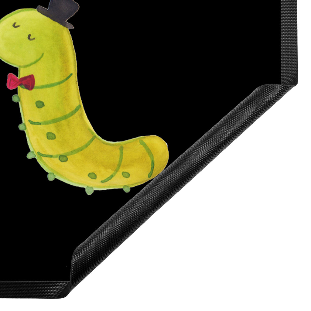 Fußmatte Raupe & Schmetterling Raupe, Schmetterling, Zitronenfalter, Entwicklung, Erwachsen werden, Kokon, Hut, Hütchen, Schönheit, Aufwachsen, Türvorleger, Schmutzmatte, Fußabtreter, Matte, Schmutzfänger, Fußabstreifer, Schmutzfangmatte, Türmatte, Motivfußmatte,  Haustürmatte, Vorleger  süße Tiermotive, gute Laune, lustige Sprüche, Tiere