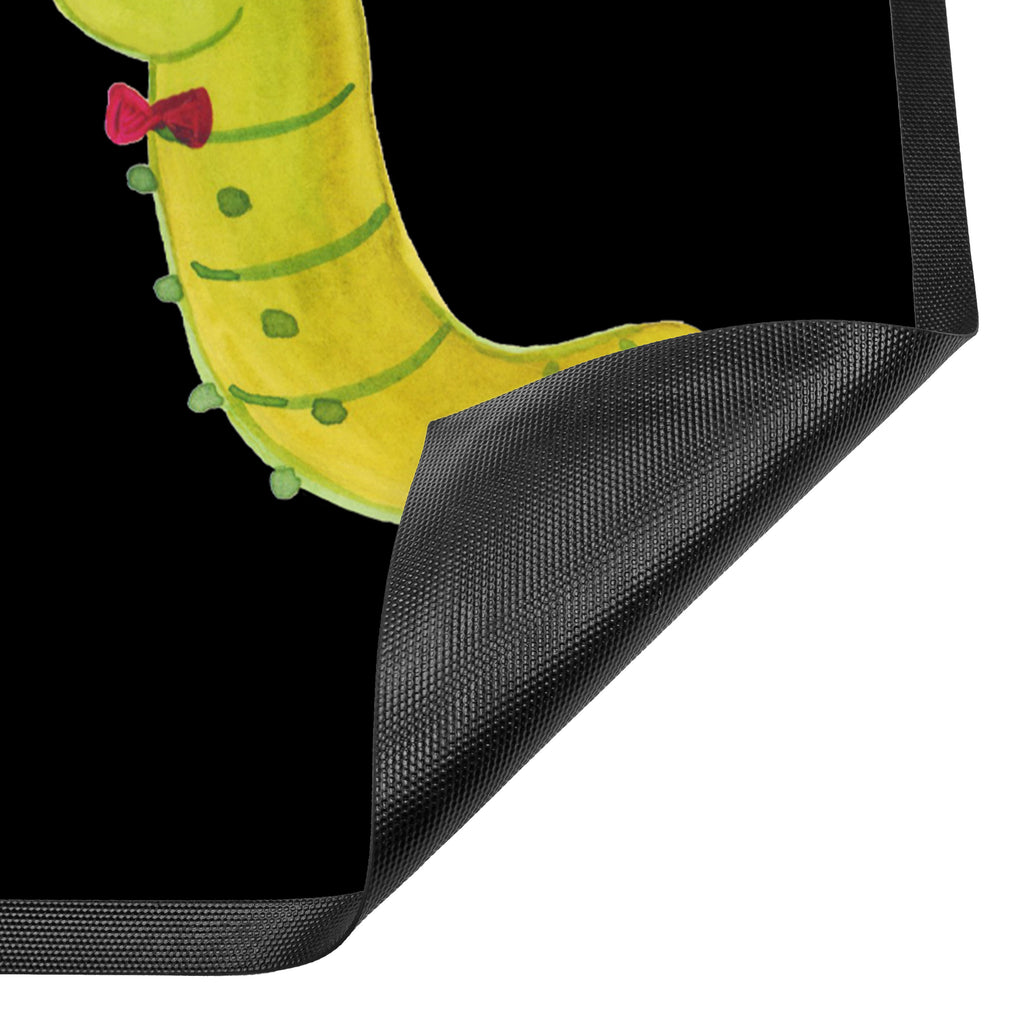 Fußmatte Raupe & Schmetterling Raupe, Schmetterling, Zitronenfalter, Entwicklung, Erwachsen werden, Kokon, Hut, Hütchen, Schönheit, Aufwachsen, Türvorleger, Schmutzmatte, Fußabtreter, Matte, Schmutzfänger, Fußabstreifer, Schmutzfangmatte, Türmatte, Motivfußmatte,  Haustürmatte, Vorleger  süße Tiermotive, gute Laune, lustige Sprüche, Tiere