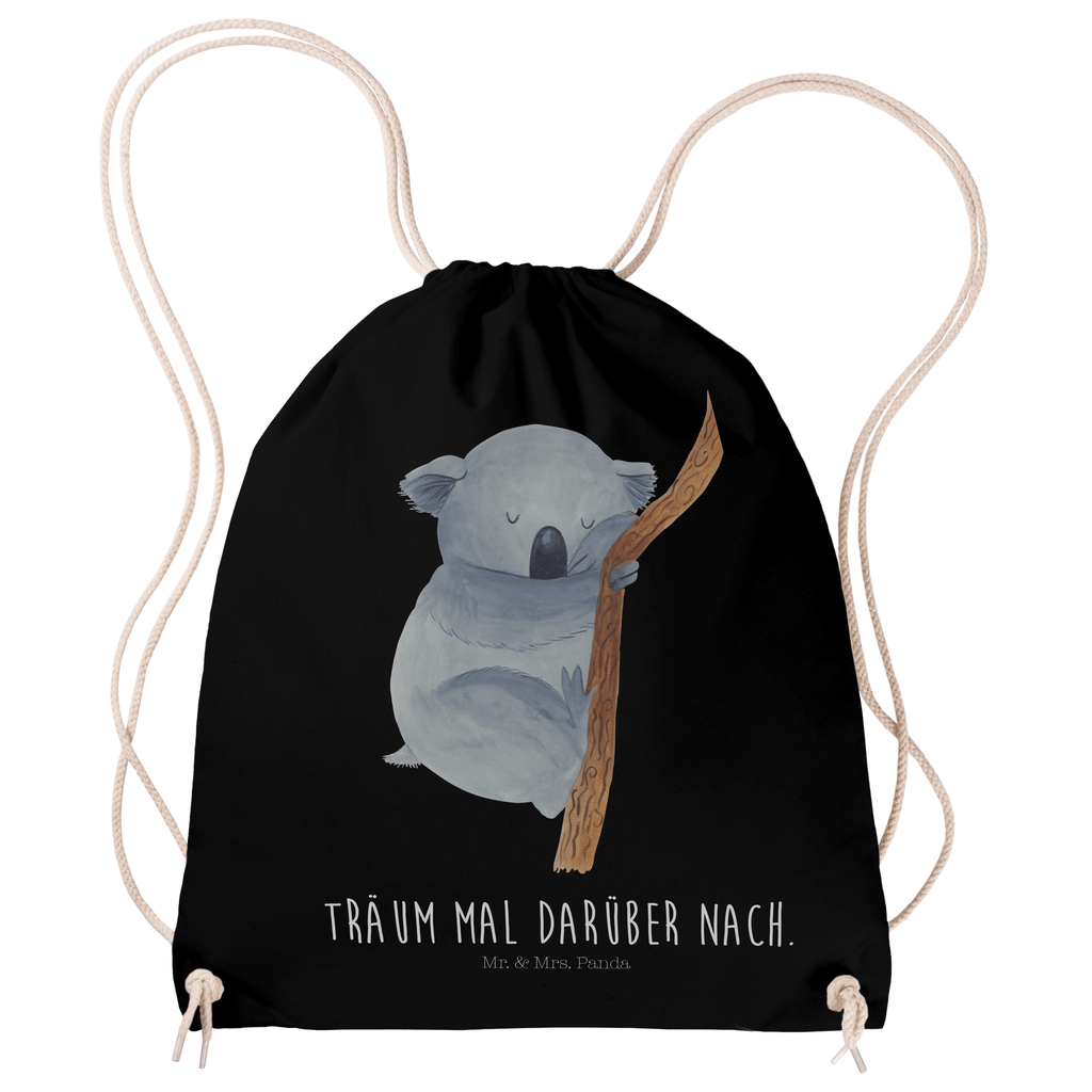 Sportbeutel Koalabär Turnbeutel, Beutel, Sporttasche, Tasche, Stoffbeutel, Tiermotive, Gute Laune, lustige Sprüche, Tiere, Koala, träumen, Traum, schlafen, Schlafzimmer, Traumland, Bär, Koalabär