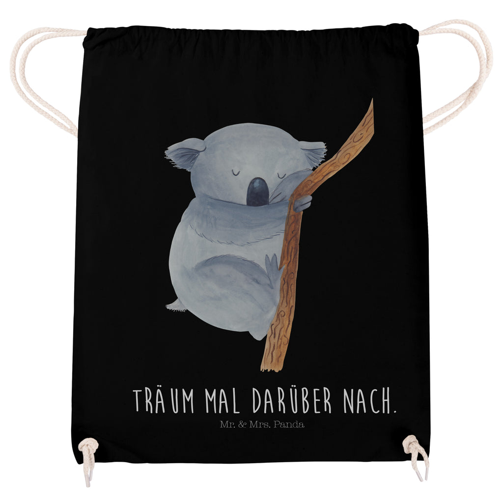 Sportbeutel Koalabär Turnbeutel, Beutel, Sporttasche, Tasche, Stoffbeutel, Tiermotive, Gute Laune, lustige Sprüche, Tiere, Koala, träumen, Traum, schlafen, Schlafzimmer, Traumland, Bär, Koalabär