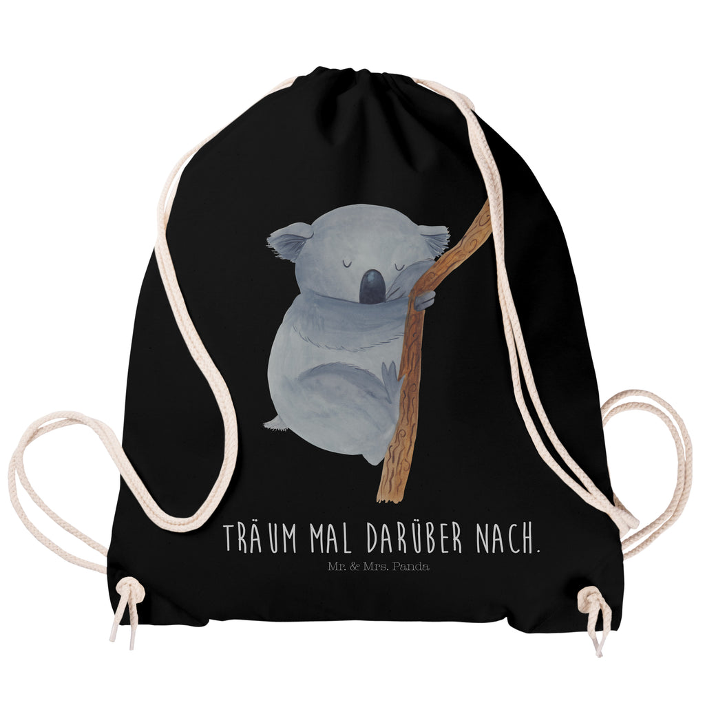 Sportbeutel Koalabär Turnbeutel, Beutel, Sporttasche, Tasche, Stoffbeutel, Tiermotive, Gute Laune, lustige Sprüche, Tiere, Koala, träumen, Traum, schlafen, Schlafzimmer, Traumland, Bär, Koalabär