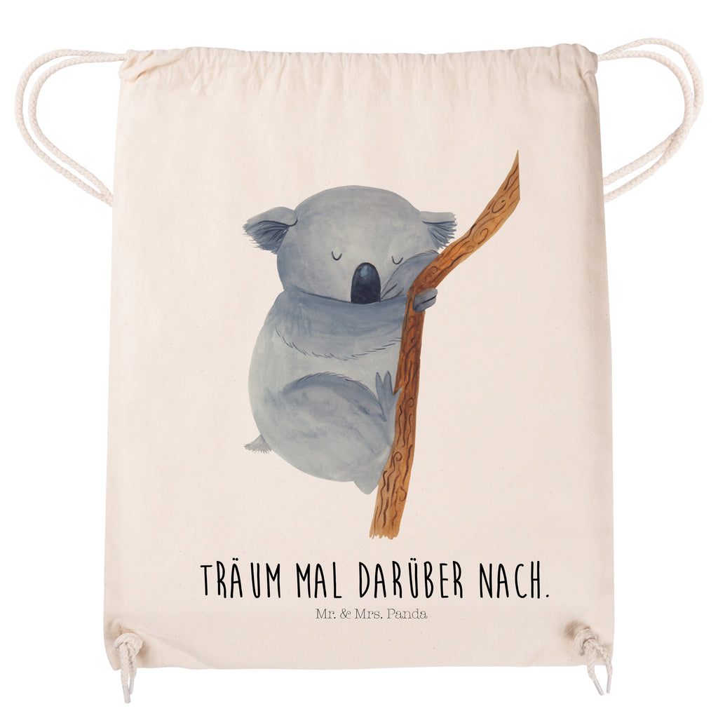 Sportbeutel Koalabär Turnbeutel, Beutel, Sporttasche, Tasche, Stoffbeutel, Tiermotive, Gute Laune, lustige Sprüche, Tiere, Koala, träumen, Traum, schlafen, Schlafzimmer, Traumland, Bär, Koalabär