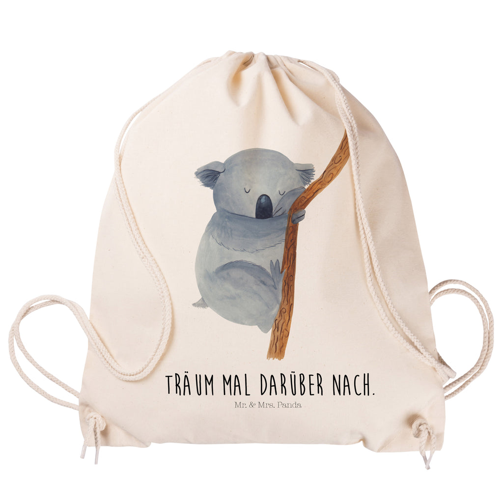 Sportbeutel Koalabär Turnbeutel, Beutel, Sporttasche, Tasche, Stoffbeutel, Tiermotive, Gute Laune, lustige Sprüche, Tiere, Koala, träumen, Traum, schlafen, Schlafzimmer, Traumland, Bär, Koalabär