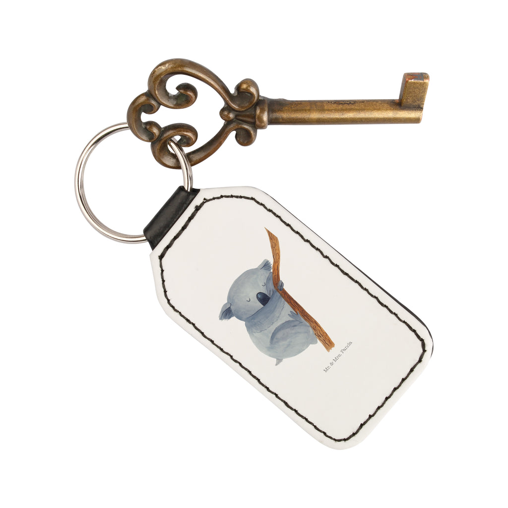 Rechteckig Schlüsselanhänger Koalabär Schlüsselanhänger, Anhänger, Taschenanhänger, Glücksbringer, Schutzengel, Tiermotive, Gute Laune, lustige Sprüche, Tiere, Koala, träumen, Traum, schlafen, Schlafzimmer, Traumland, Bär, Koalabär