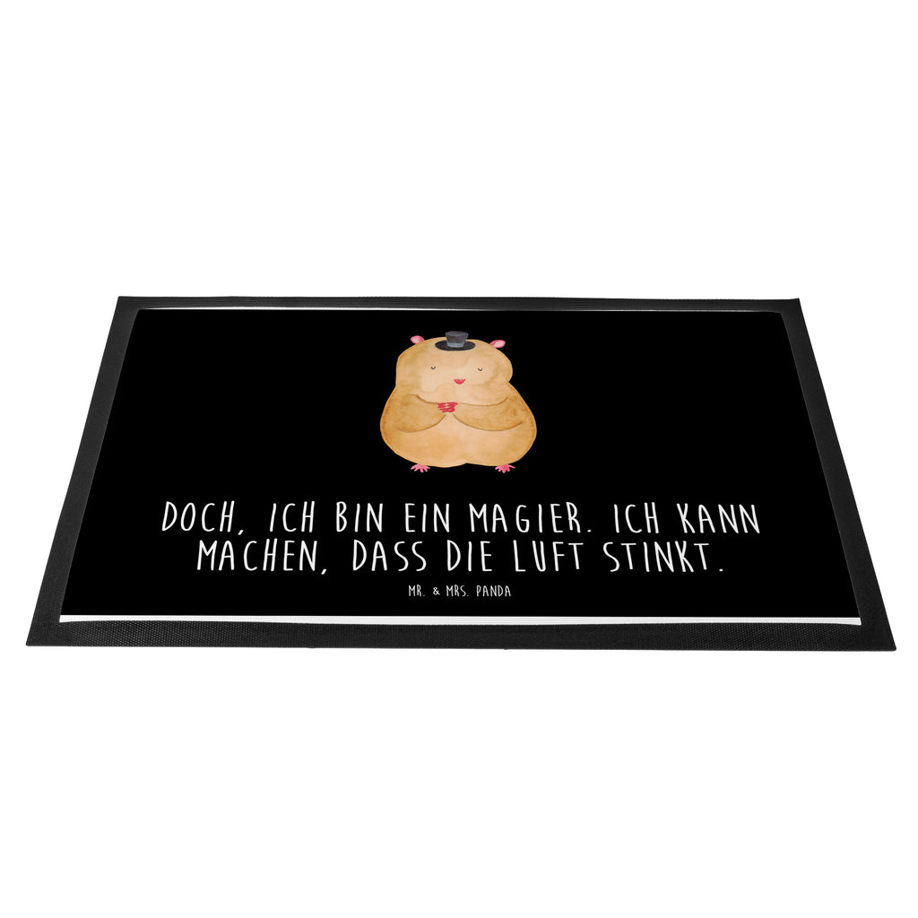 Fußmatte Hamster mit Hut Hamster, Hut, Magier, Zylinder, Zwerghamster, Zauberer, Houdini	 Türvorleger, Schmutzmatte, Fußabtreter, Matte, Schmutzfänger, Fußabstreifer, Schmutzfangmatte, Türmatte, Motivfußmatte,  Haustürmatte, Vorleger  süße Tiermotive, gute Laune, lustige Sprüche, Tiere