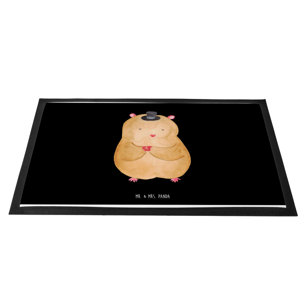 Fußmatte Hamster mit Hut Hamster, Hut, Magier, Zylinder, Zwerghamster, Zauberer, Houdini	 Türvorleger, Schmutzmatte, Fußabtreter, Matte, Schmutzfänger, Fußabstreifer, Schmutzfangmatte, Türmatte, Motivfußmatte,  Haustürmatte, Vorleger  süße Tiermotive, gute Laune, lustige Sprüche, Tiere