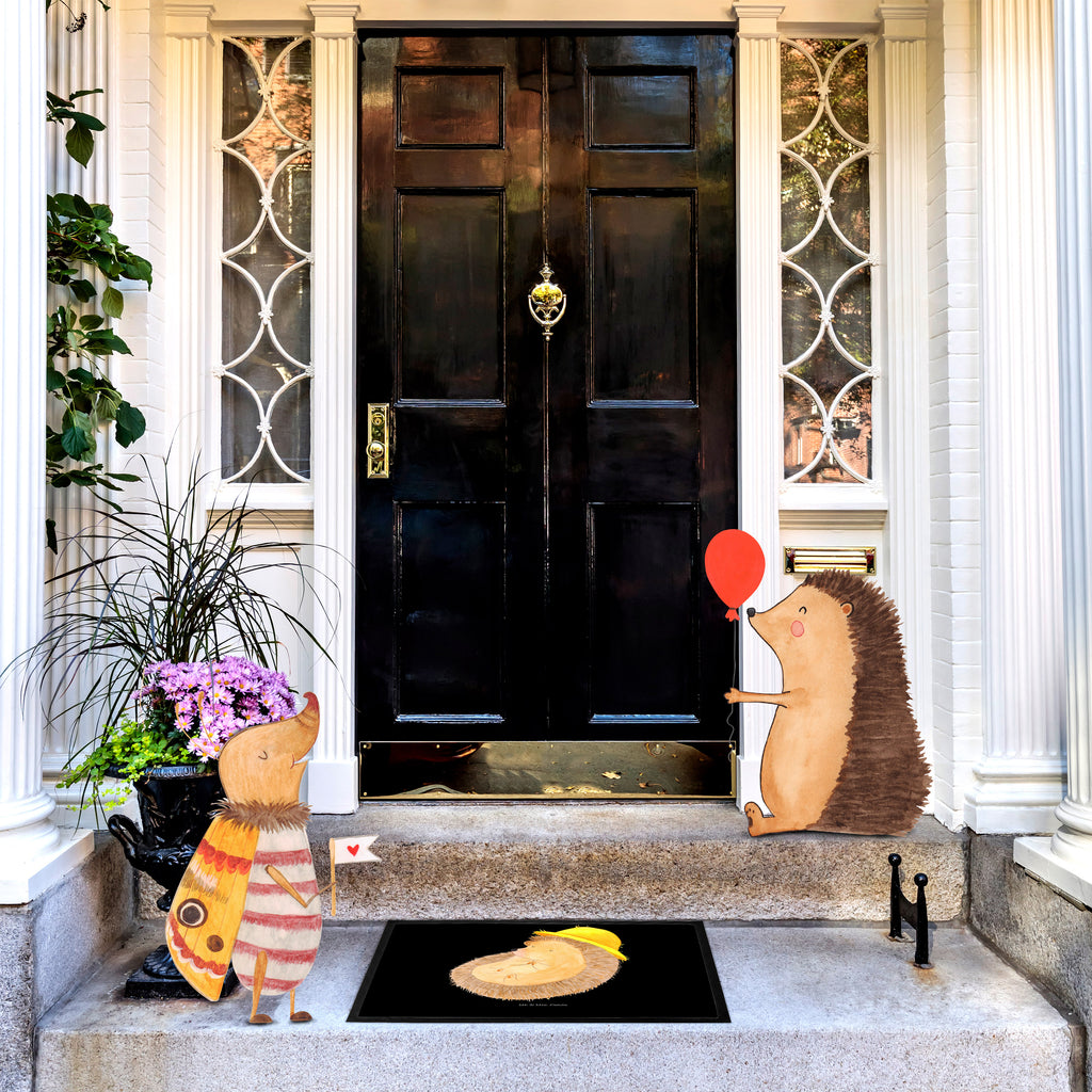 Fußmatte Igel betet Igel, Igel mit Hut, Sonnenhut, Gott, Amen, beten, Leben, Dankbarkeit, Dankbar sein, dankbar, genießen Türvorleger, Schmutzmatte, Fußabtreter, Matte, Schmutzfänger, Fußabstreifer, Schmutzfangmatte, Türmatte, Motivfußmatte,  Haustürmatte, Vorleger  süße Tiermotive, gute Laune, lustige Sprüche, Tiere