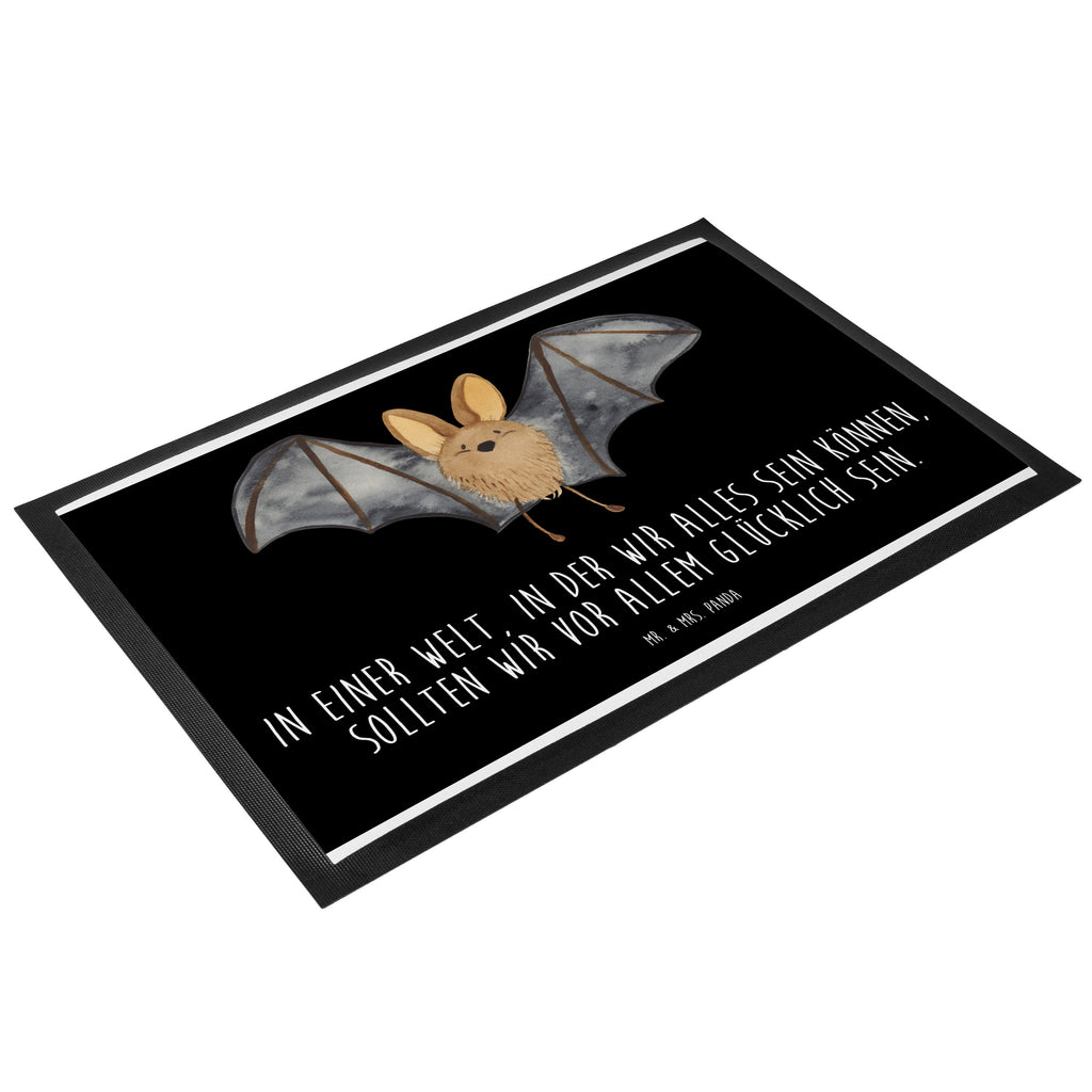 Fußmatte Fledermaus Flügel  Türvorleger, Schmutzmatte, Fußabtreter, Matte, Schmutzfänger, Fußabstreifer, Schmutzfangmatte, Türmatte, Motivfußmatte,  Haustürmatte, Vorleger  süße Tiermotive, gute Laune, lustige Sprüche, Tiere