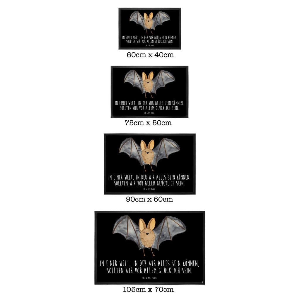 Fußmatte Fledermaus Flügel  Türvorleger, Schmutzmatte, Fußabtreter, Matte, Schmutzfänger, Fußabstreifer, Schmutzfangmatte, Türmatte, Motivfußmatte,  Haustürmatte, Vorleger  süße Tiermotive, gute Laune, lustige Sprüche, Tiere