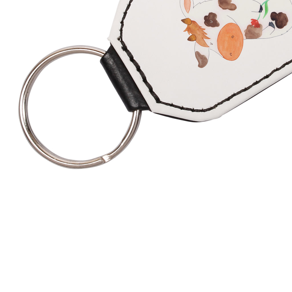 Rechteckig Schlüsselanhänger Kuh Schlüsselanhänger, Anhänger, Taschenanhänger, Glücksbringer, Schutzengel, Bauernhof, Hoftiere, Landwirt, Landwirtin, Kuh, Kühe, Träume, Flausen, Spruch, Magie, Motivtion, Hof, Milch, Milchkuh