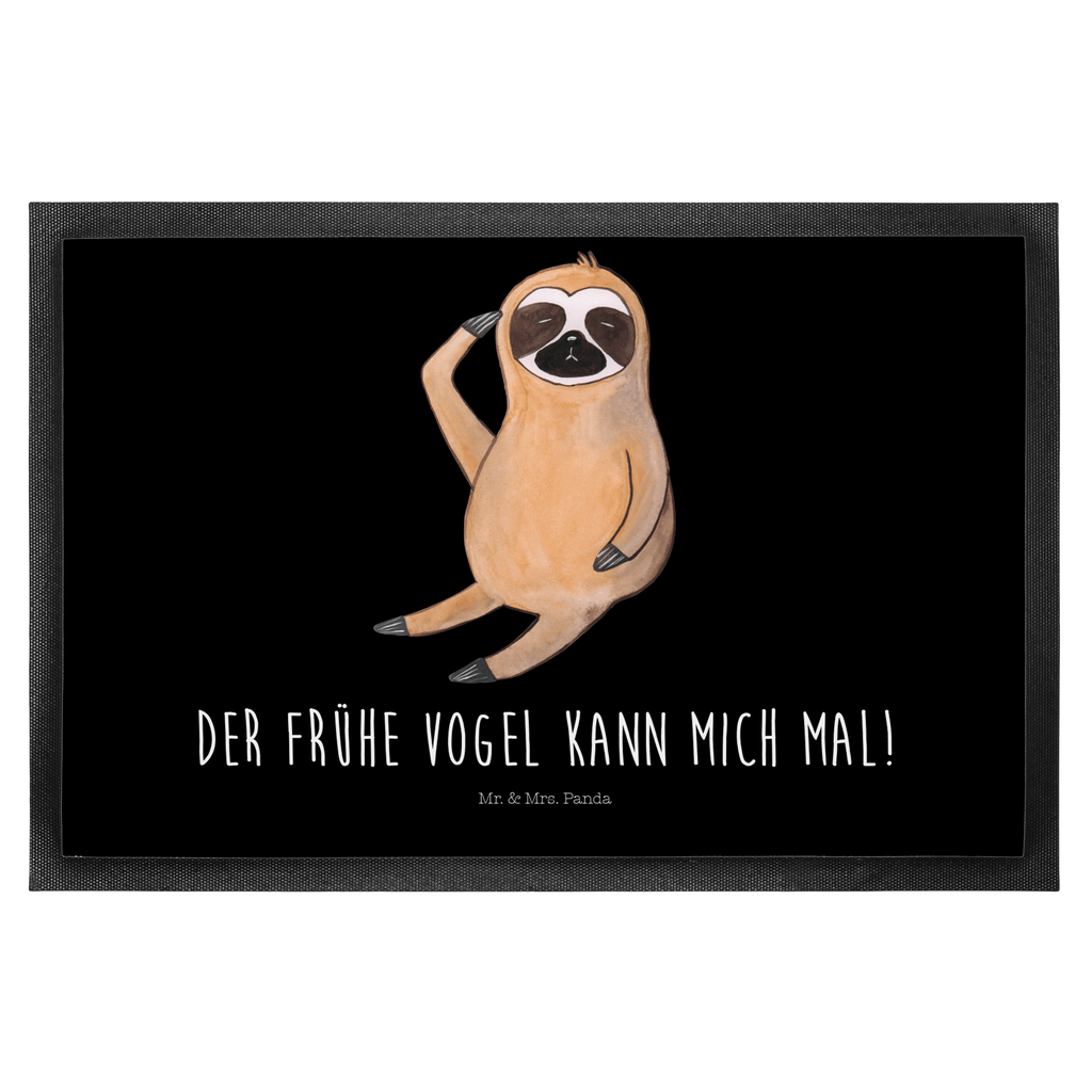 Fußmatte Faultier Vogel zeigen Faultier, Faultiere, faul, Lieblingstier, Spinner, früher Vogel, der frühe Vogel, Frühaufsteher, Morgenmuffel, Vogel, Faultierwelt Türvorleger, Schmutzmatte, Fußabtreter, Matte, Schmutzfänger, Fußabstreifer, Schmutzfangmatte, Türmatte, Motivfußmatte,  Haustürmatte, Vorleger  Faultier, Faultier Geschenk, Faultier Deko