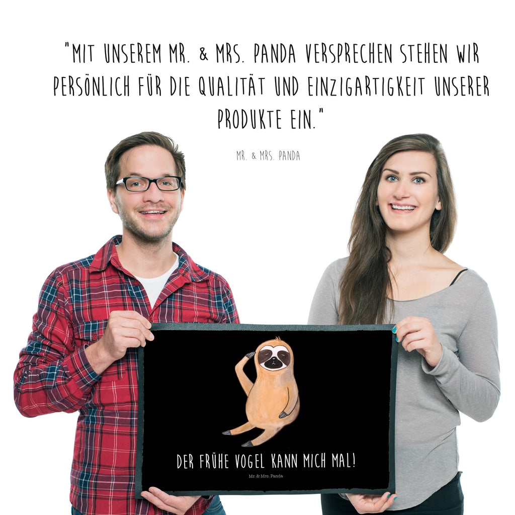 Fußmatte Faultier Vogel zeigen Faultier, Faultiere, faul, Lieblingstier, Spinner, früher Vogel, der frühe Vogel, Frühaufsteher, Morgenmuffel, Vogel, Faultierwelt Türvorleger, Schmutzmatte, Fußabtreter, Matte, Schmutzfänger, Fußabstreifer, Schmutzfangmatte, Türmatte, Motivfußmatte,  Haustürmatte, Vorleger  Faultier, Faultier Geschenk, Faultier Deko