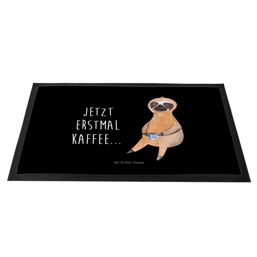 Fußmatte Faultier Kaffee Faultier, Faultiere, faul, Lieblingstier, Kaffee, erster Kaffee, Morgenmuffel, Frühaufsteher, Kaffeetasse, Genießer, Coffee, Kaffeegetränk Türvorleger, Schmutzmatte, Fußabtreter, Matte, Schmutzfänger, Fußabstreifer, Schmutzfangmatte, Türmatte, Motivfußmatte,  Haustürmatte, Vorleger  Faultier, Faultier Geschenk, Faultier Deko