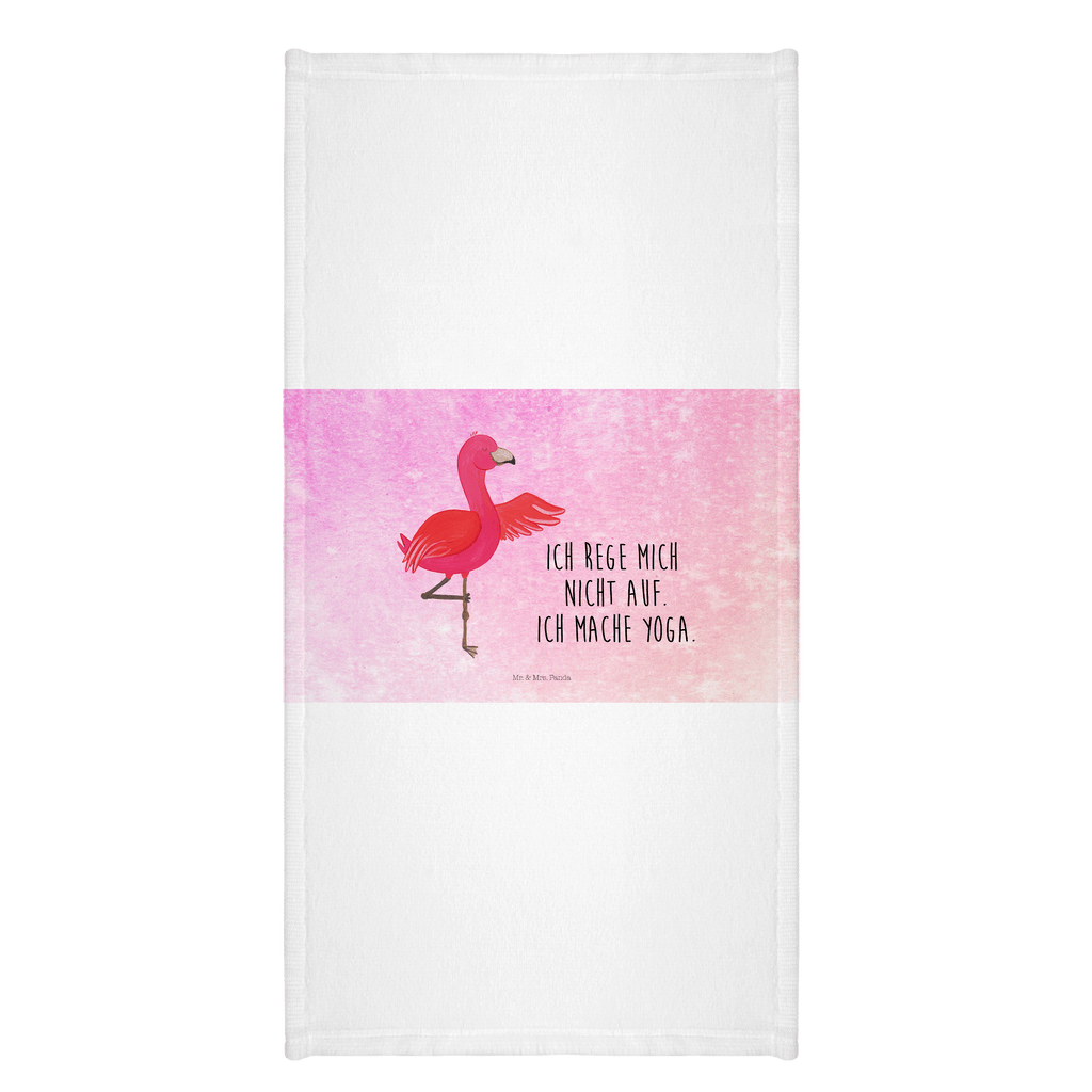 70 x 140 Handtuch Flamingo Yoga Duschtuch, Badetuch, Strandtuch, Saunatuch, Kinder Handtuch, Flamingo, Vogel, Yoga, Namaste, Achtsamkeit, Yoga-Übung, Entspannung, Ärger, Aufregen, Tiefenentspannung