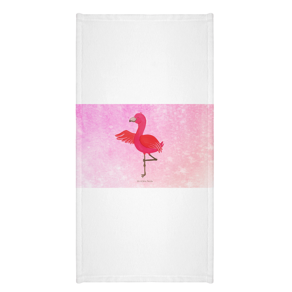 70 x 140 Handtuch Flamingo Yoga Duschtuch, Badetuch, Strandtuch, Saunatuch, Kinder Handtuch, Flamingo, Vogel, Yoga, Namaste, Achtsamkeit, Yoga-Übung, Entspannung, Ärger, Aufregen, Tiefenentspannung