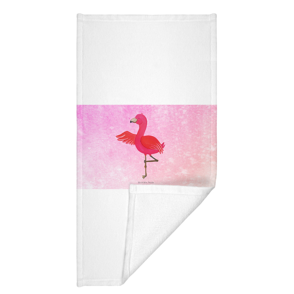 70 x 140 Handtuch Flamingo Yoga Duschtuch, Badetuch, Strandtuch, Saunatuch, Kinder Handtuch, Flamingo, Vogel, Yoga, Namaste, Achtsamkeit, Yoga-Übung, Entspannung, Ärger, Aufregen, Tiefenentspannung