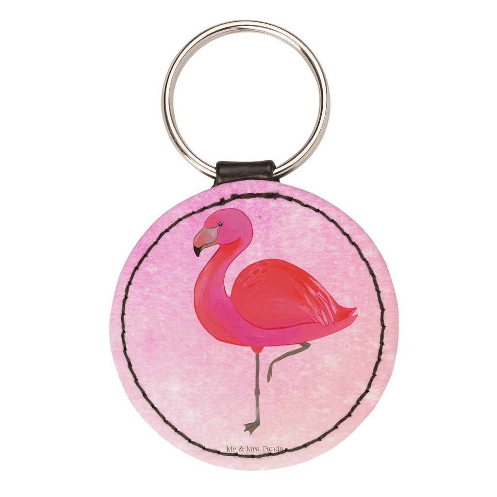 Rund Schlüsselanhänger Flamingo classic Schlüsselanhänger, Anhänger, Taschenanhänger, Glücksbringer, Schutzengel, Flamingo, Einzigartig, Selbstliebe, Stolz, ich, für mich, Spruch, Freundin, Freundinnen, Außenseiter, Sohn, Tochter, Geschwister