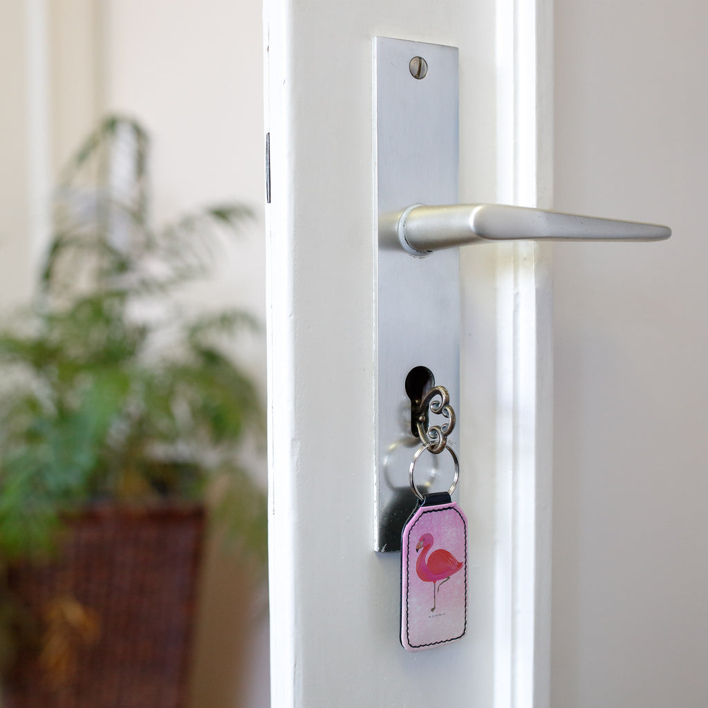 Rechteckig Schlüsselanhänger Flamingo classic Schlüsselanhänger, Anhänger, Taschenanhänger, Glücksbringer, Schutzengel, Flamingo, Einzigartig, Selbstliebe, Stolz, ich, für mich, Spruch, Freundin, Freundinnen, Außenseiter, Sohn, Tochter, Geschwister