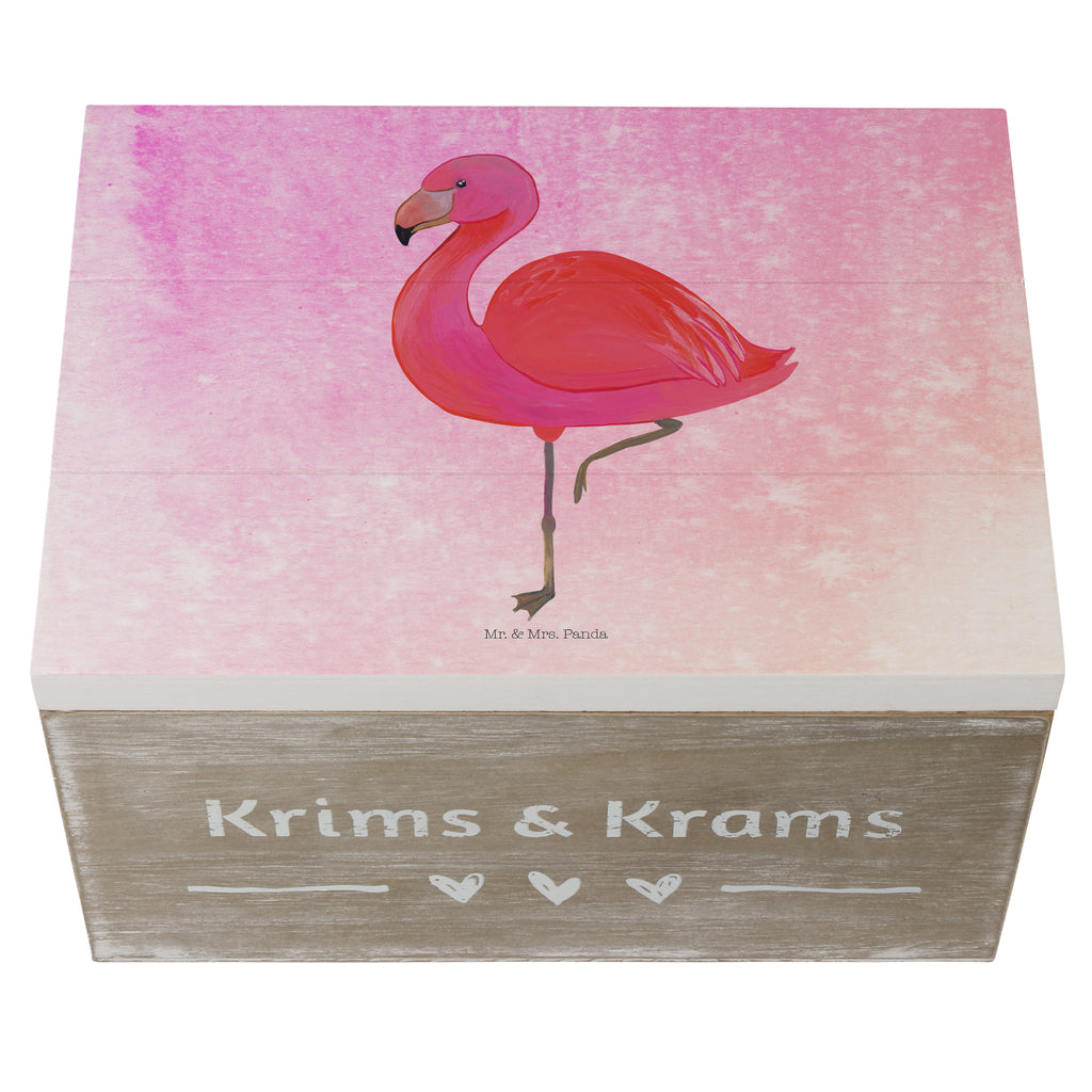 Holzkiste Flamingo classic Holzkiste, Kiste, Schatzkiste, Truhe, Schatulle, XXL, Erinnerungsbox, Erinnerungskiste, Dekokiste, Aufbewahrungsbox, Flamingo, Einzigartig, Selbstliebe, Stolz, ich, für mich, Spruch, Freundin, Freundinnen, Außenseiter, Sohn, Tochter, Geschwister