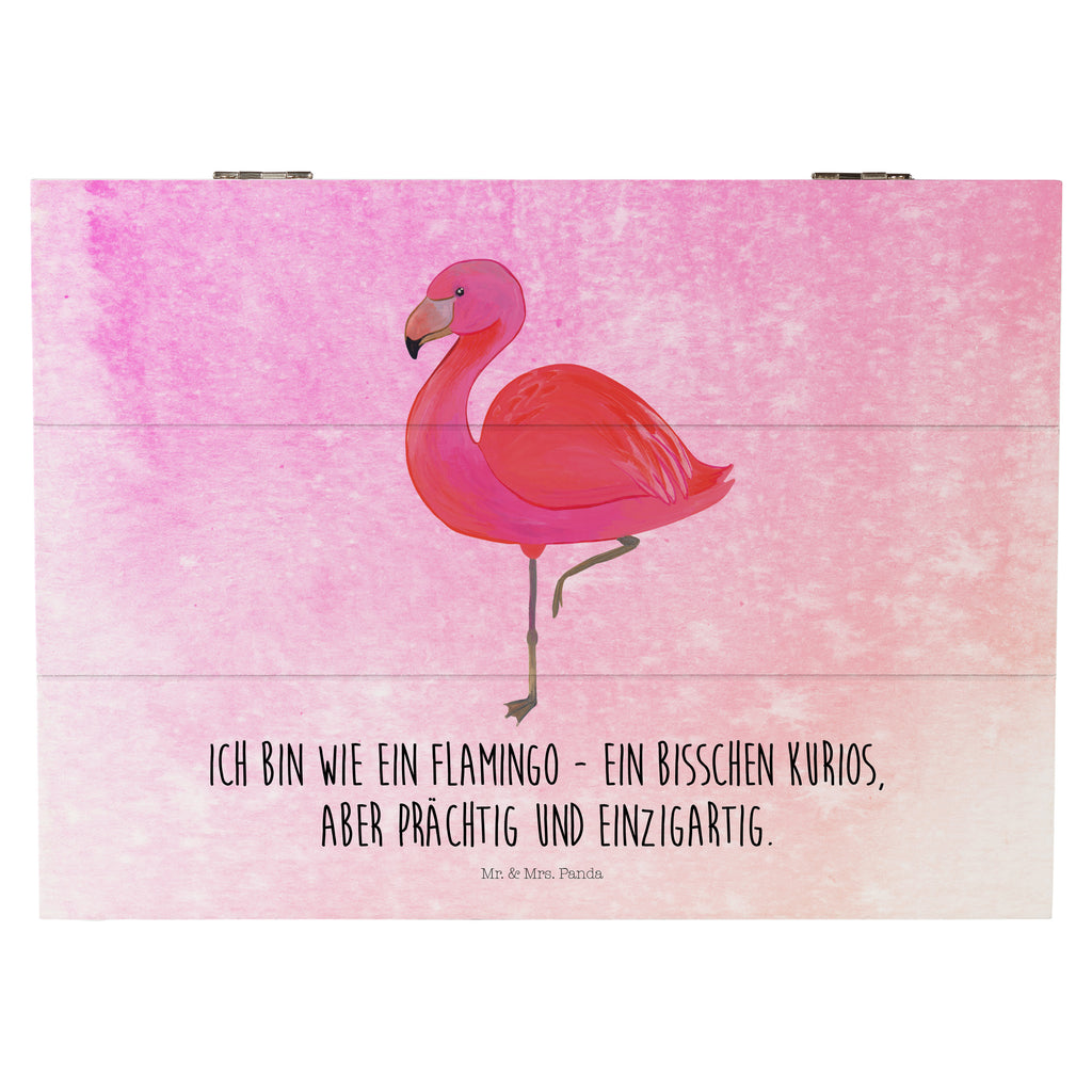 Holzkiste Flamingo classic Holzkiste, Kiste, Schatzkiste, Truhe, Schatulle, XXL, Erinnerungsbox, Erinnerungskiste, Dekokiste, Aufbewahrungsbox, Flamingo, Einzigartig, Selbstliebe, Stolz, ich, für mich, Spruch, Freundin, Freundinnen, Außenseiter, Sohn, Tochter, Geschwister