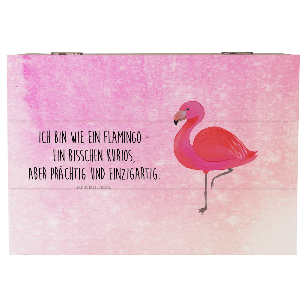 Holzkiste Flamingo classic Holzkiste, Kiste, Schatzkiste, Truhe, Schatulle, XXL, Erinnerungsbox, Erinnerungskiste, Dekokiste, Aufbewahrungsbox, Flamingo, Einzigartig, Selbstliebe, Stolz, ich, für mich, Spruch, Freundin, Freundinnen, Außenseiter, Sohn, Tochter, Geschwister