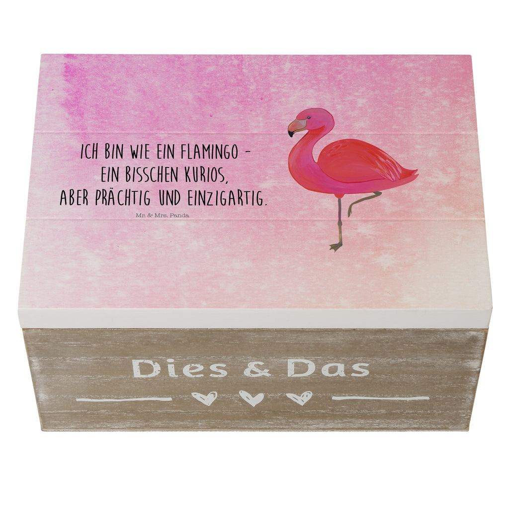 Holzkiste Flamingo classic Holzkiste, Kiste, Schatzkiste, Truhe, Schatulle, XXL, Erinnerungsbox, Erinnerungskiste, Dekokiste, Aufbewahrungsbox, Flamingo, Einzigartig, Selbstliebe, Stolz, ich, für mich, Spruch, Freundin, Freundinnen, Außenseiter, Sohn, Tochter, Geschwister