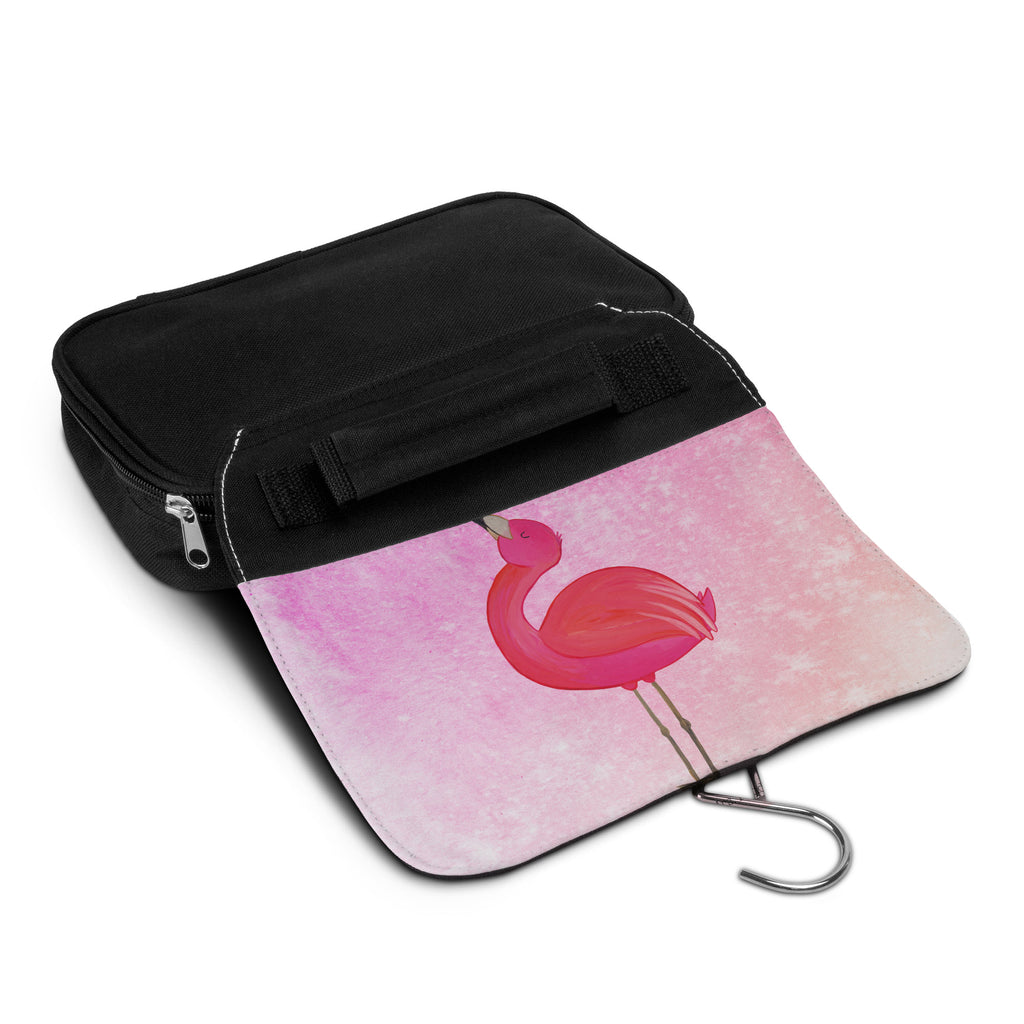 Kulturbeutel Flamingo stolz Kulturbeutel, Zum Aufhängen, Waschtasche, Kosmetiktasche, Damen, Herren, Aufbewahrungstasche, Schminktasche, Kosmetikbeutel, Organizer, Kulturtasche, Schminkutensil, Flamingo, stolz, Freude, Selbstliebe, Selbstakzeptanz, Freundin, beste Freundin, Tochter, Mama, Schwester