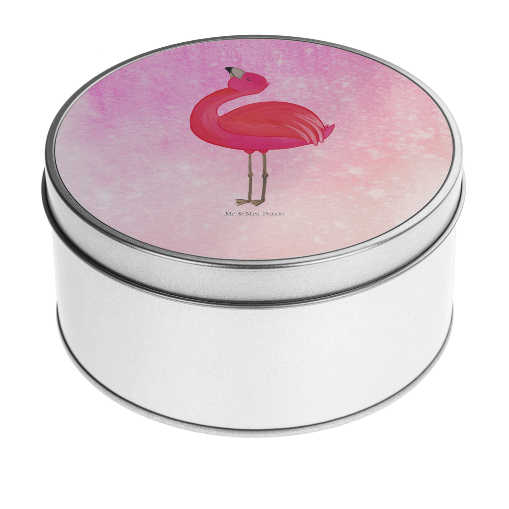 Blechdose rund Flamingo stolz Metalldose, Keksdose, Dose, Vorratsdose, Geschenkbox, Flamingo, stolz, Freude, Selbstliebe, Selbstakzeptanz, Freundin, beste Freundin, Tochter, Mama, Schwester