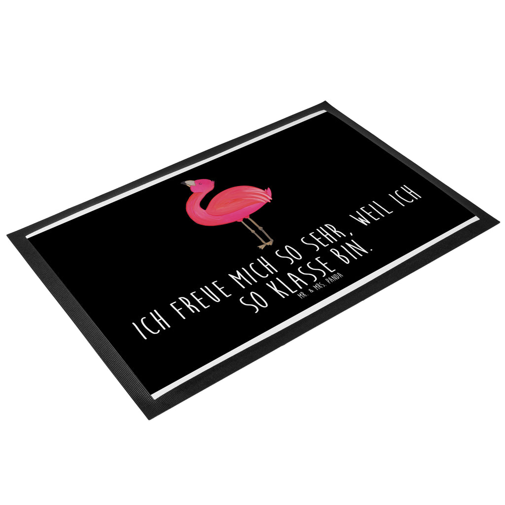 Fußmatte Flamingo stolz Flamingo, stolz, Freude, Selbstliebe, Selbstakzeptanz, Freundin, beste Freundin, Tochter, Mama, Schwester, Türvorleger, Schmutzmatte, Fußabtreter, Matte, Schmutzfänger, Fußabstreifer, Schmutzfangmatte, Türmatte, Motivfußmatte,  Haustürmatte, Vorleger  Flamingo