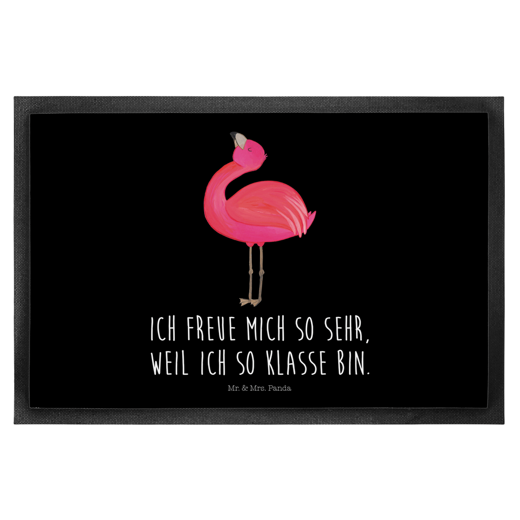 Fußmatte Flamingo stolz Flamingo, stolz, Freude, Selbstliebe, Selbstakzeptanz, Freundin, beste Freundin, Tochter, Mama, Schwester, Türvorleger, Schmutzmatte, Fußabtreter, Matte, Schmutzfänger, Fußabstreifer, Schmutzfangmatte, Türmatte, Motivfußmatte,  Haustürmatte, Vorleger  Flamingo