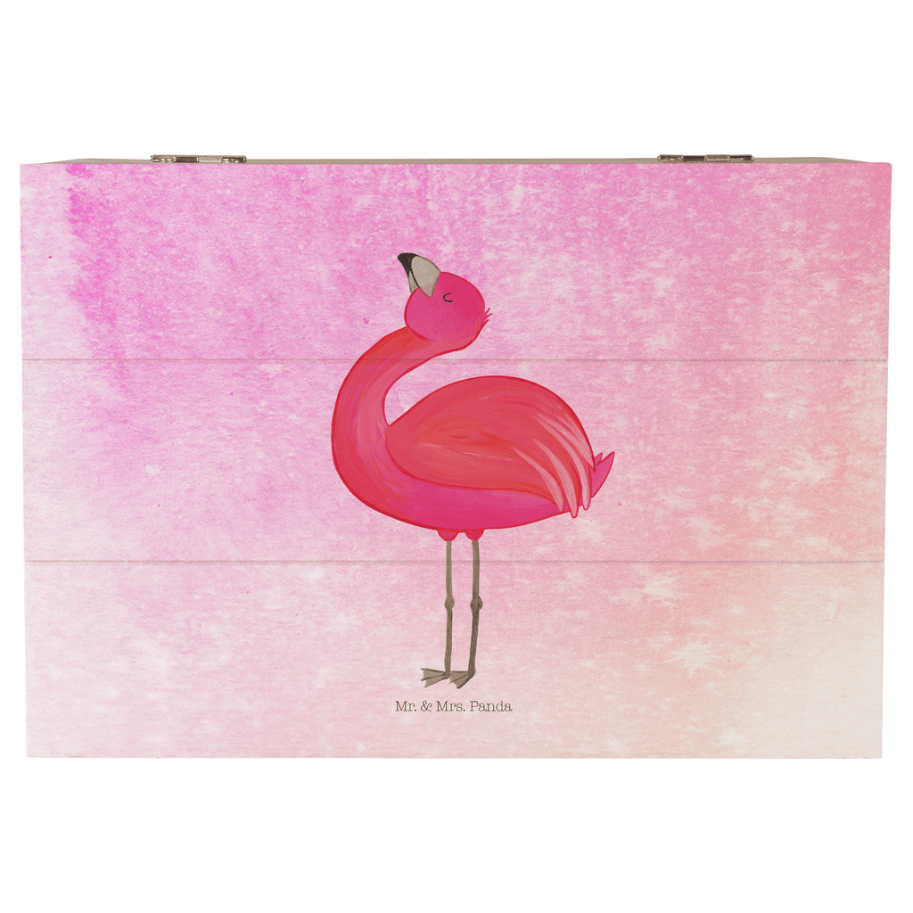 Holzkiste Flamingo stolz Holzkiste, Kiste, Schatzkiste, Truhe, Schatulle, XXL, Erinnerungsbox, Erinnerungskiste, Dekokiste, Aufbewahrungsbox, Flamingo, stolz, Freude, Selbstliebe, Selbstakzeptanz, Freundin, beste Freundin, Tochter, Mama, Schwester