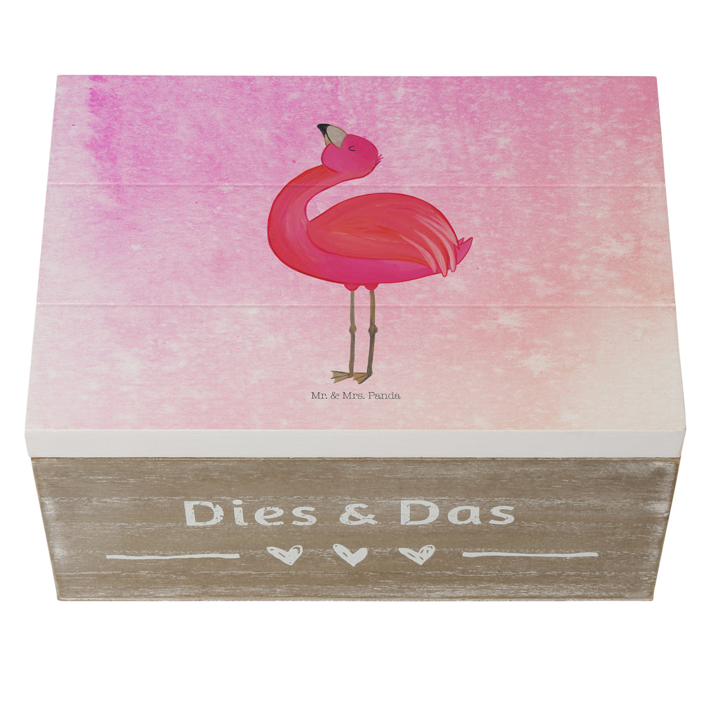 Holzkiste Flamingo stolz Holzkiste, Kiste, Schatzkiste, Truhe, Schatulle, XXL, Erinnerungsbox, Erinnerungskiste, Dekokiste, Aufbewahrungsbox, Flamingo, stolz, Freude, Selbstliebe, Selbstakzeptanz, Freundin, beste Freundin, Tochter, Mama, Schwester