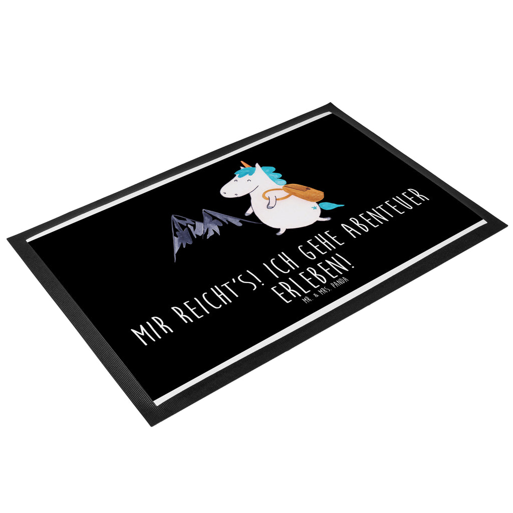 Fußmatte Einhorn Bergsteiger Einhorn, Einhörner, Unicorn, Bergsteiger, Abenteuer, Berge, Abenteurer, Weltenbummler, Weltreise, Reisen, Urlaub, Entdecker Türvorleger, Schmutzmatte, Fußabtreter, Matte, Schmutzfänger, Fußabstreifer, Schmutzfangmatte, Türmatte, Motivfußmatte,  Haustürmatte, Vorleger  Einhorn, Einhörner, Einhorn Deko, Pegasus, Unicorn