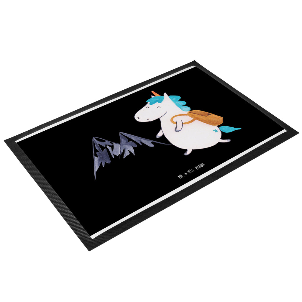 Fußmatte Einhorn Bergsteiger Einhorn, Einhörner, Unicorn, Bergsteiger, Abenteuer, Berge, Abenteurer, Weltenbummler, Weltreise, Reisen, Urlaub, Entdecker Türvorleger, Schmutzmatte, Fußabtreter, Matte, Schmutzfänger, Fußabstreifer, Schmutzfangmatte, Türmatte, Motivfußmatte,  Haustürmatte, Vorleger  Einhorn, Einhörner, Einhorn Deko, Pegasus, Unicorn