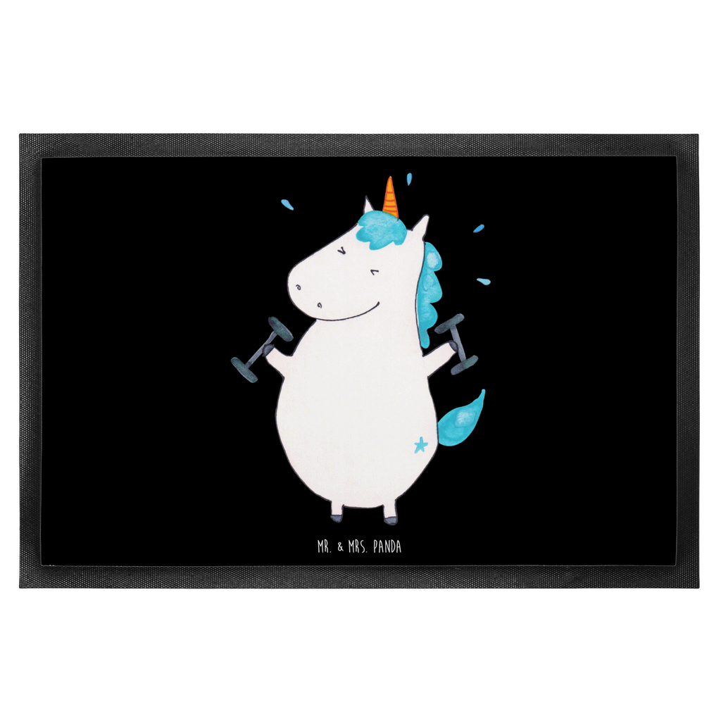 Fußmatte Einhorn Fitness Einhorn, Einhörner, Unicorn, Gym, Fitness, Fitnessstudio, Diät, Abnehmen, Sport, Pumpen, Geräte, Sixpack Türvorleger, Schmutzmatte, Fußabtreter, Matte, Schmutzfänger, Fußabstreifer, Schmutzfangmatte, Türmatte, Motivfußmatte,  Haustürmatte, Vorleger  Einhorn, Einhörner, Einhorn Deko, Pegasus, Unicorn