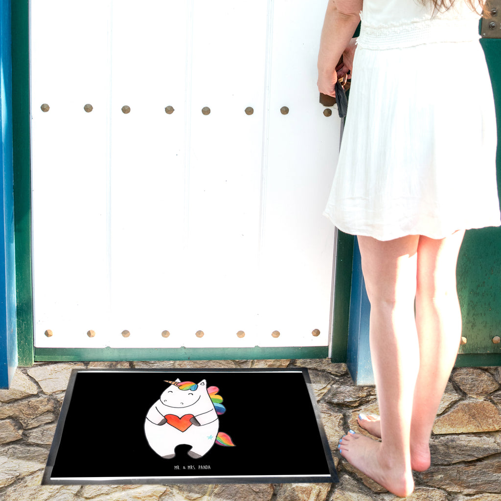 Fußmatte Einhorn Herz Einhorn, Herz, Einhörner, Unicorn, schlimm, böse, witzig, lustig, Freundin, anders, bunt Türvorleger, Schmutzmatte, Fußabtreter, Matte, Schmutzfänger, Fußabstreifer, Schmutzfangmatte, Türmatte, Motivfußmatte,  Haustürmatte, Vorleger  Einhorn, Einhörner, Einhorn Deko, Pegasus, Unicorn