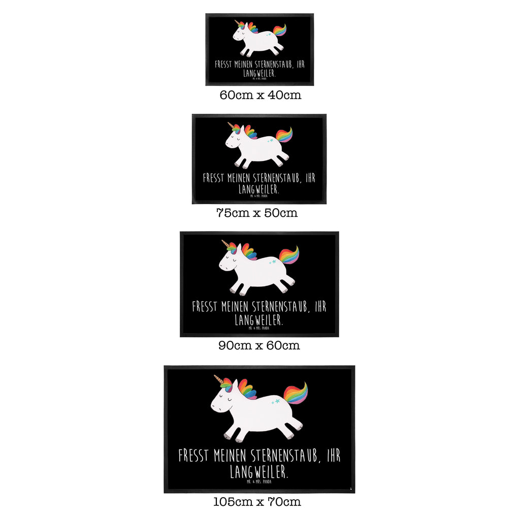 Fußmatte Einhorn Happy Einhorn, Einhörner, Unicorn, glücklich, fröhlich, Spaß, Freude, Lebensfreude, witzig, spannend, Lächeln, Lachen Türvorleger, Schmutzmatte, Fußabtreter, Matte, Schmutzfänger, Fußabstreifer, Schmutzfangmatte, Türmatte, Motivfußmatte,  Haustürmatte, Vorleger  Einhorn, Einhörner, Einhorn Deko, Pegasus, Unicorn